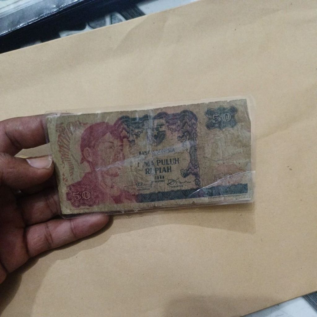 Uang Kuno 50 Rupiah Sudirman 1968