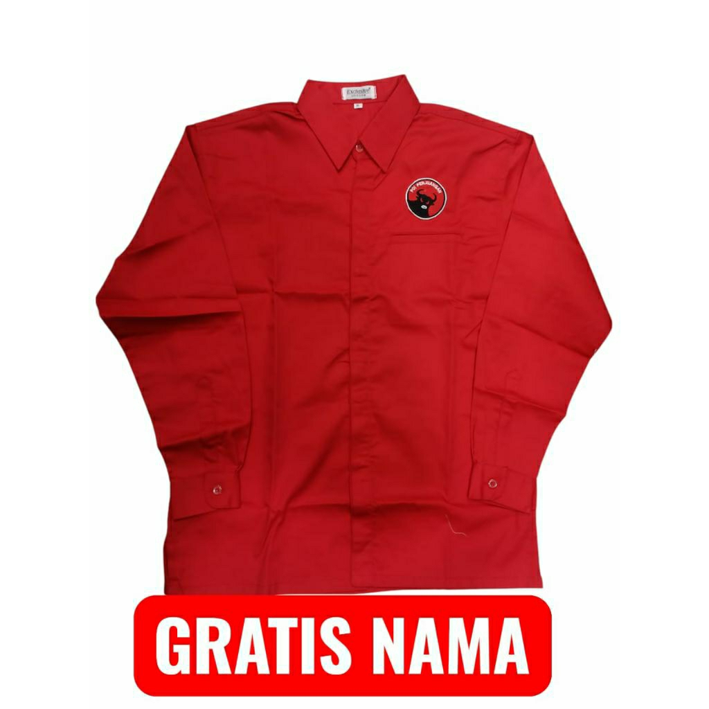 KEMEJA PARTAI PDIP/ KEMEJA PDIP/ SERAGAM PARTAI PDIP