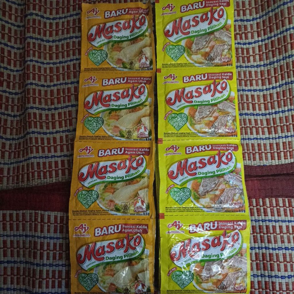 

masako penyedap rasa varian sapi/ayam 6 renceng top penyedap rasa