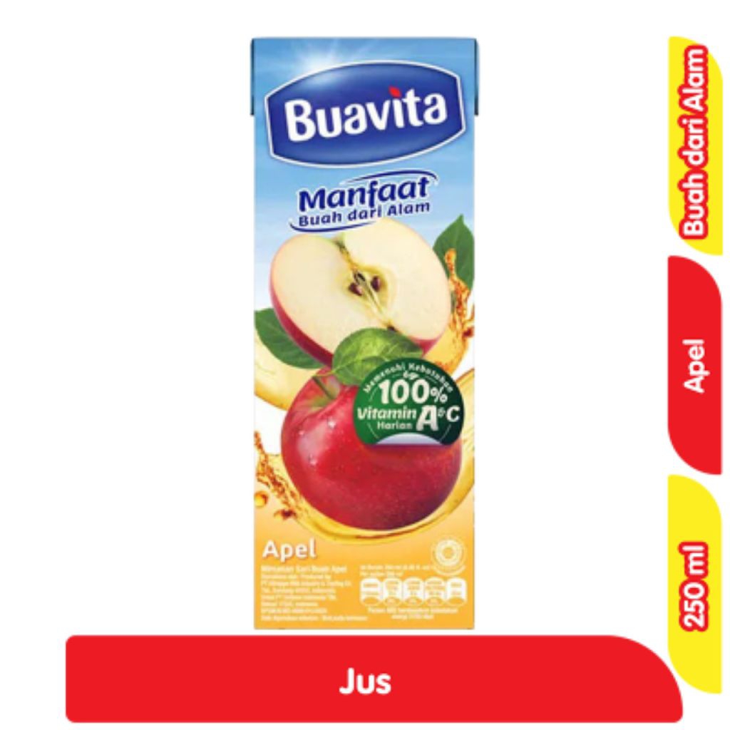 

Buavita Jus Buah Asli Apel 250 ml
