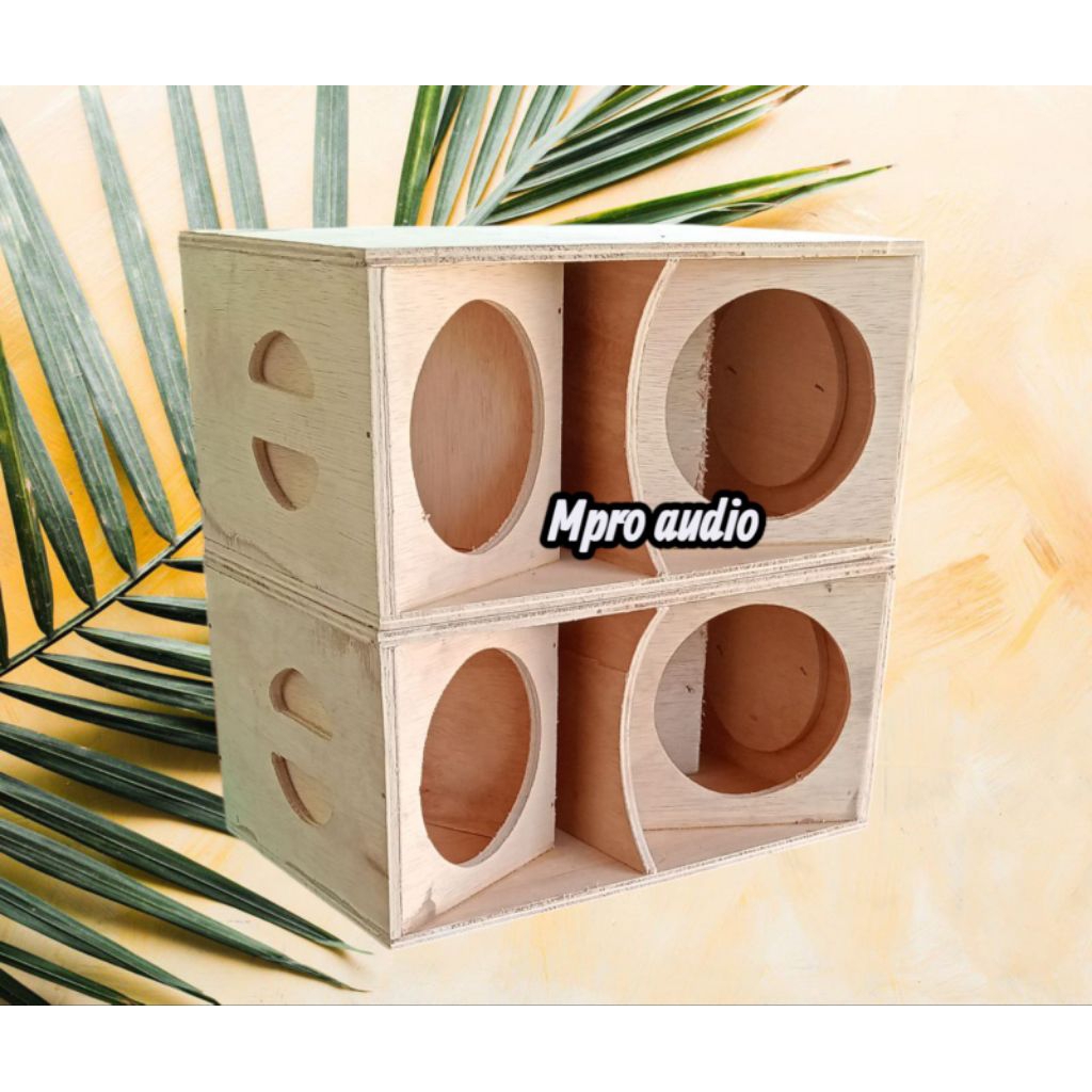 Box Speaker Subwoofer miring 5 inch dobel model V
