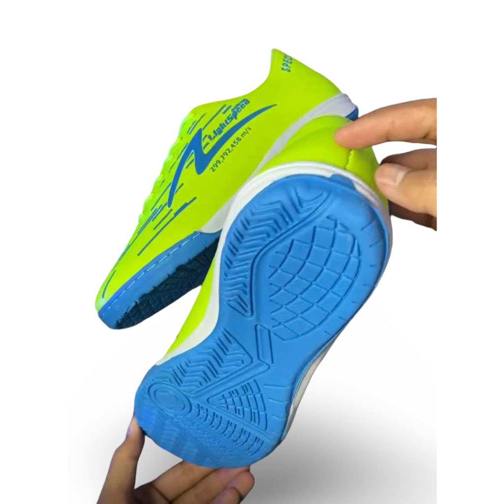 Sepatu Futsal Specs Lightspeed Termurah Warna Hijau/Hitam/Putih Ukuran 38/39/40/41/42/43