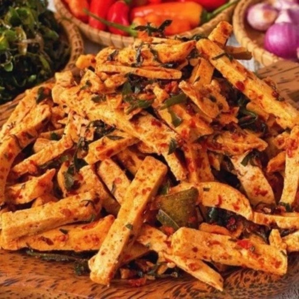 

Basreng Pedas Daun Jeruk Cemilan Renyah Pedas Aroma Jeruk - bisa COD