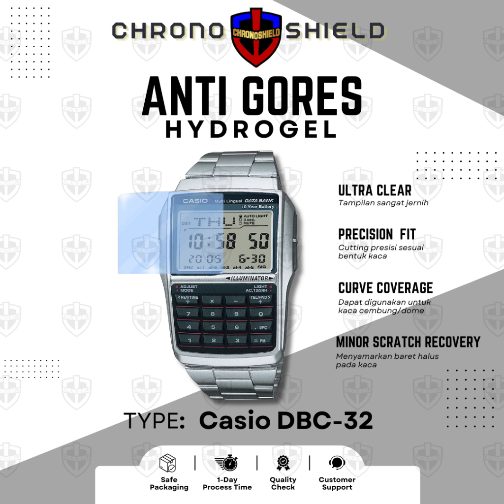 Anti Gores Hydrogel untuk Casio DBC32 DBC 32 DBC-32