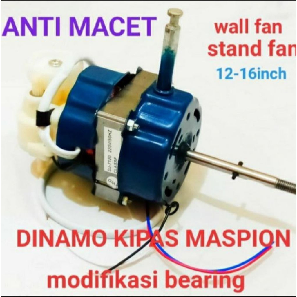 Dinamo kipas angin maspion 16 inc modifikasi bearing