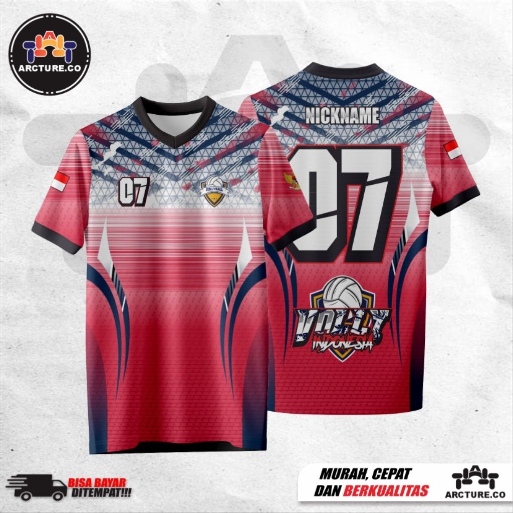 Jersey Volly/Jersey Volly Custom Desain Sport