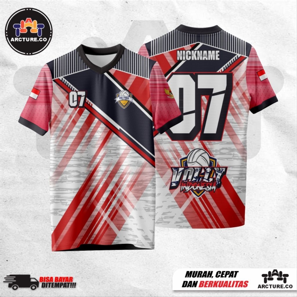 Jersey Volly/Jersey Volly Jersey Volly Custom Desain Sport