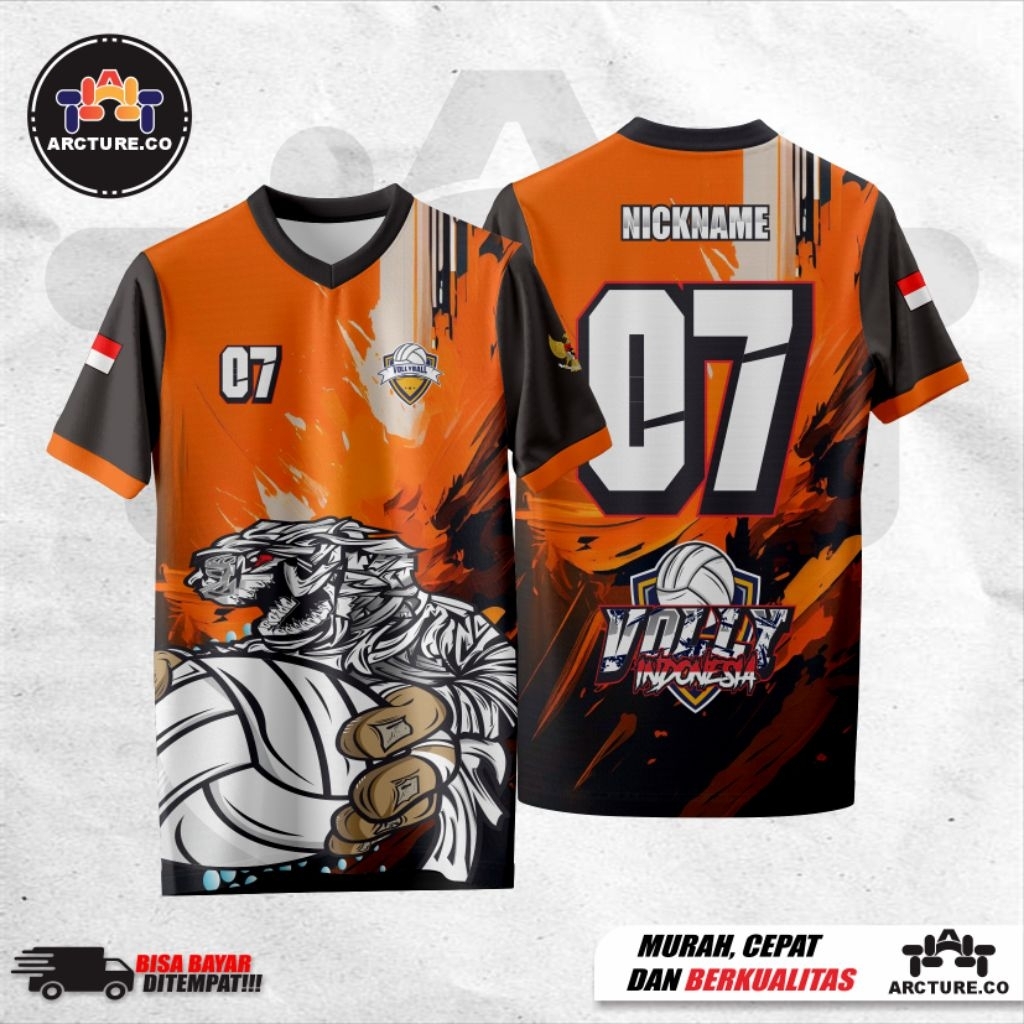 Jersey Volly/Jersey Volly Custom Desain Sport