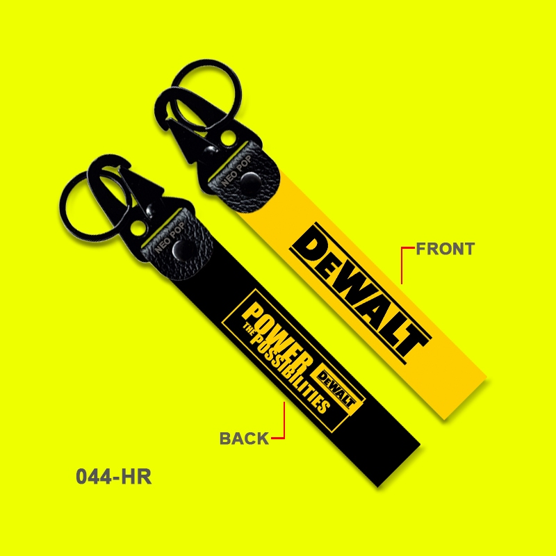 GANTUNGAN KUNCI PREMIUM DEWALT KEYCHAIN LOGO POWER TOOLS MERCHANDISE KEREN AKSESORIS MOTOR MOBIL LIS