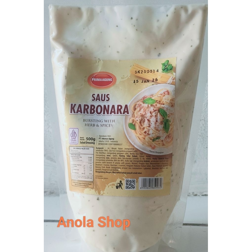 

Saus Carbonara 500gram | Prima Agung