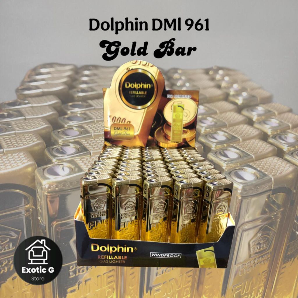 

Dolphin Refillable 961 Gold Bar isi 50pcs