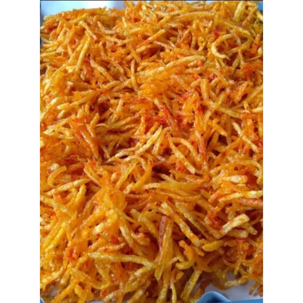 

Kentang Mustofa daun jeruk pedas manis renyah 100gr