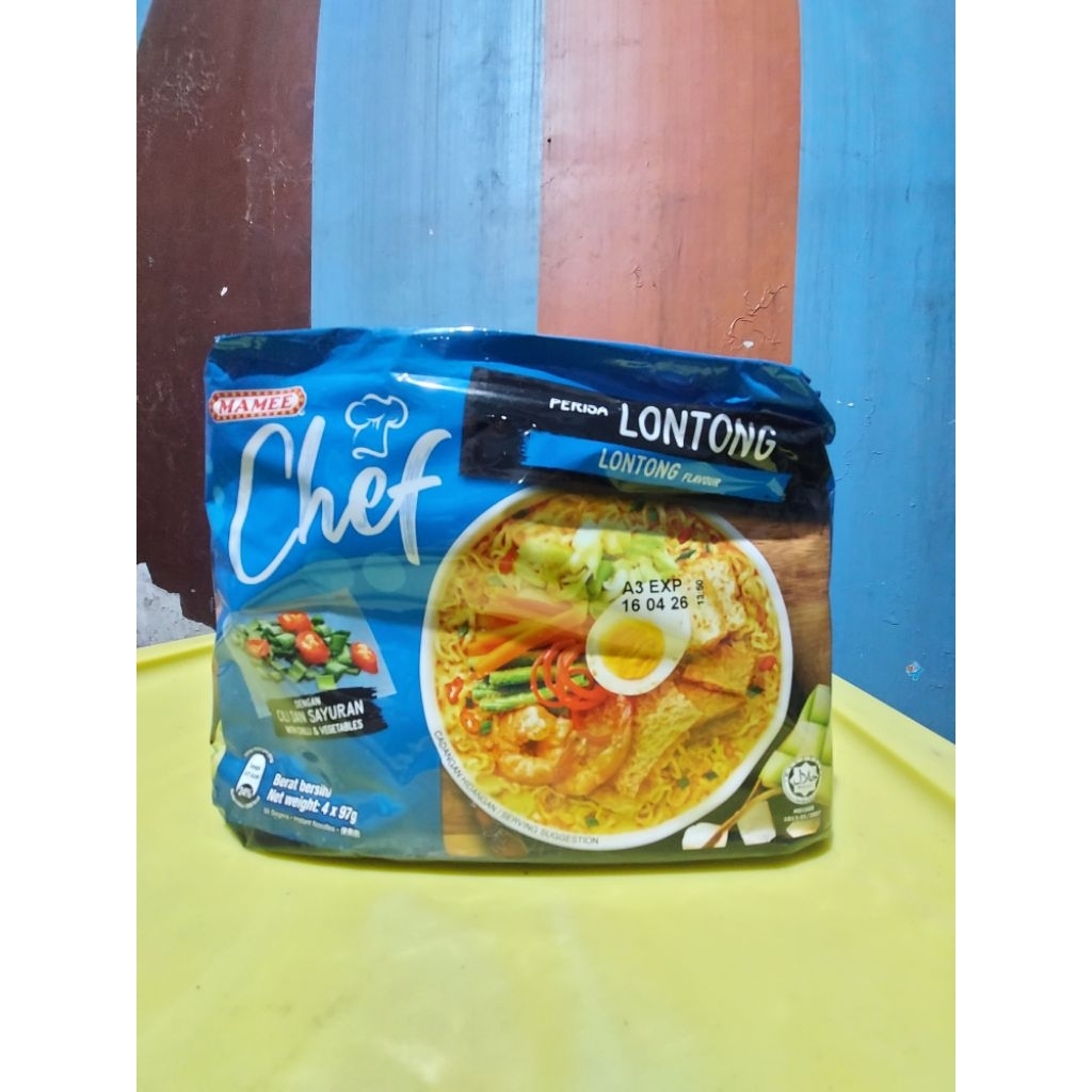 

Mamee Chef Lontong isi 4 (4x97gr) Mie Instant Mamee Chef Perisa Lontong