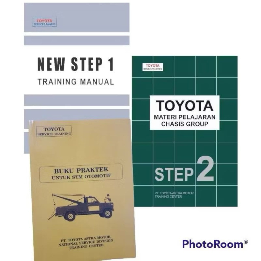 paket hemat new step 1 training manual,step 2 dan buku praktek untuk stm otomotif