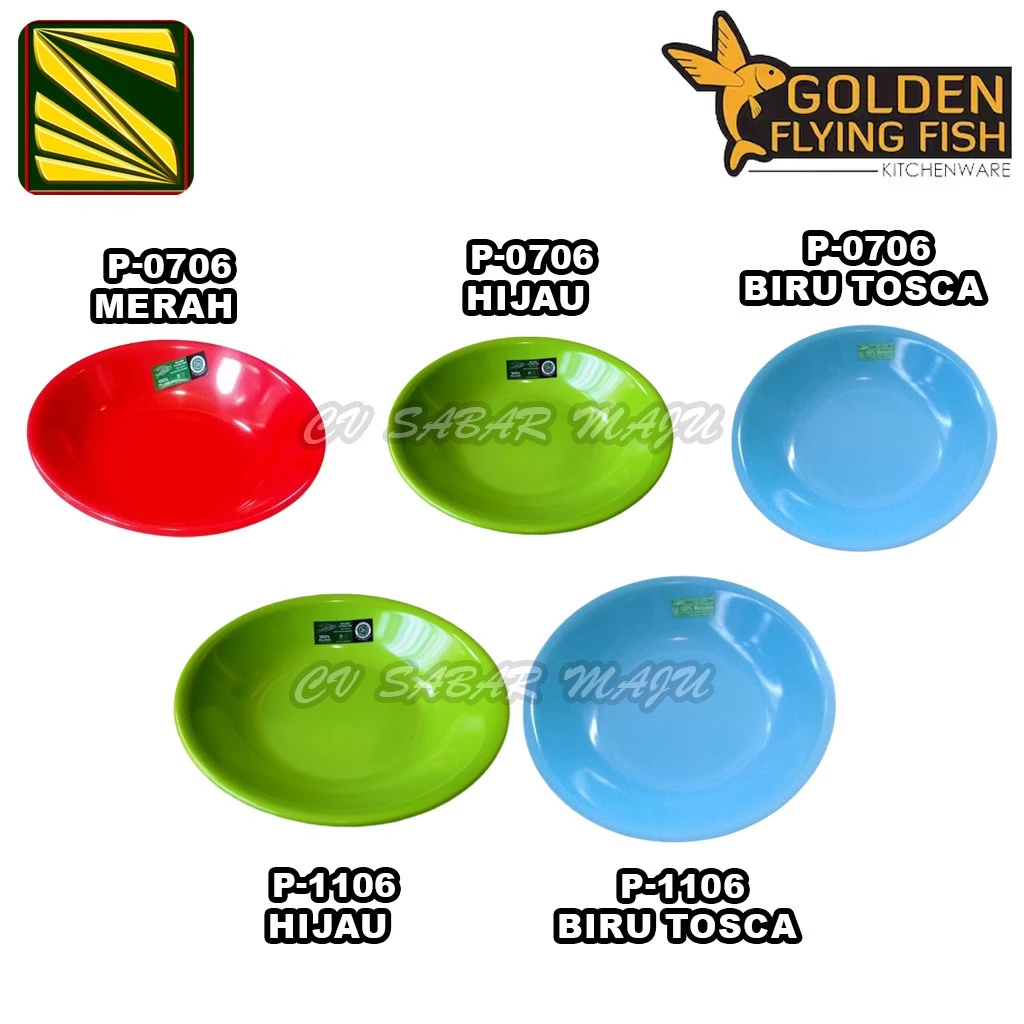 Golden Flying Fish Piring Lontong 6,25 / Piring Melamin