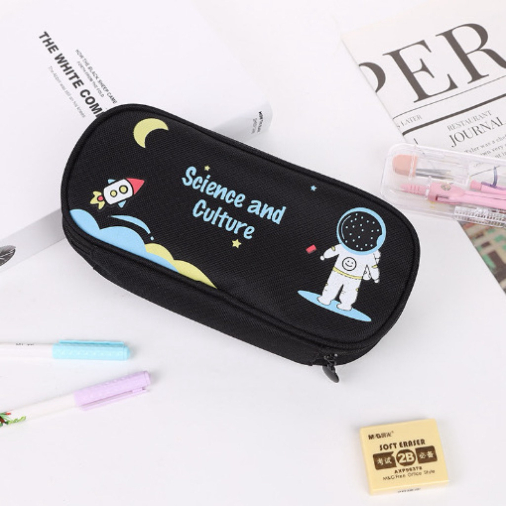

KOTAK TEMPAT PENSIL RESLETING ANAK LUCU KARAKTER / PENCIL CASE ZIPPER CARTOON / KOTAK PENSIL BAHAN KAIN ASTRONOT