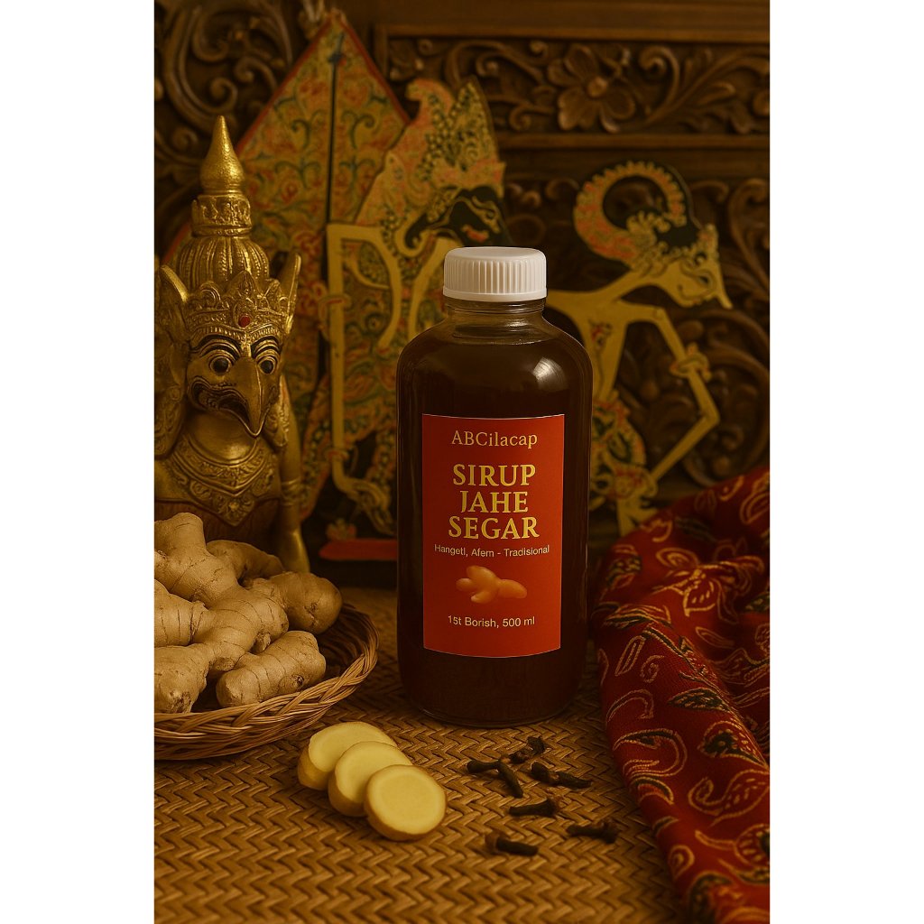 

Sirup Jahe Segar AB Cilacap 500ml – Jahe Asli Hangat Tradisional, Herbal Alami Tanpa Pengawet