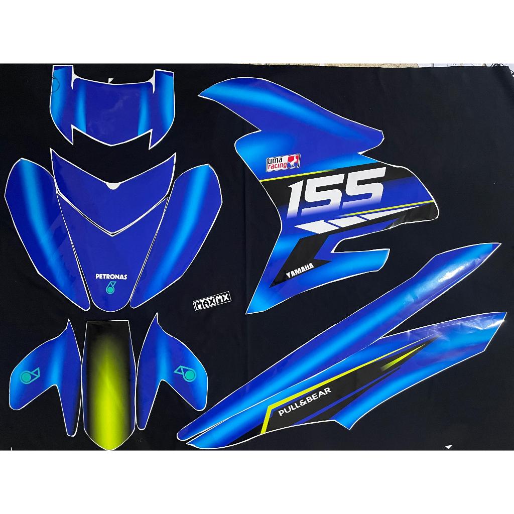 Decal Stiker Jupiter MX KING Dekal Variasi Sticker Striping Custom Fullbody hitam ungu street racing