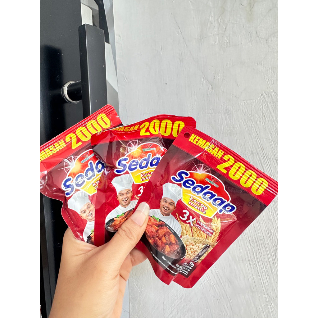 

3biji KECAP SEDAAP 2000an MERAH 77gr