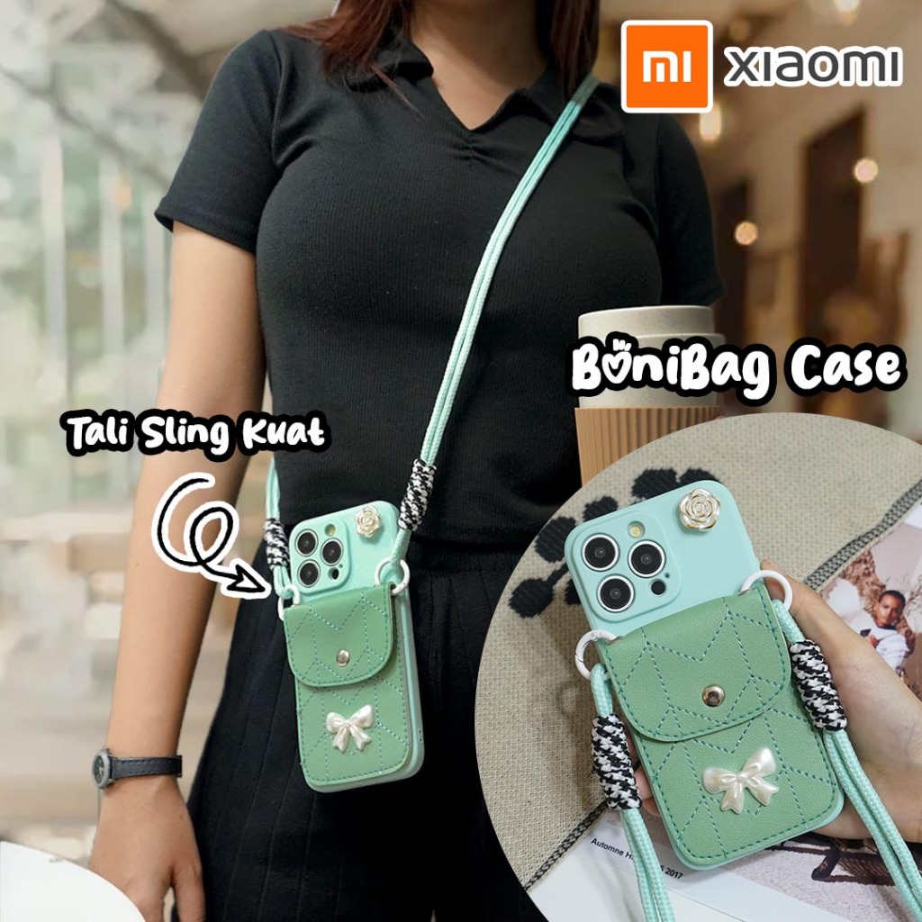 Softcase Sling BoniBag Mint Pita FOR XIAOMI REDMI 13X POCO X7 PRO 5G POCO M6 12C REDMI 13C 12 NOTE 1
