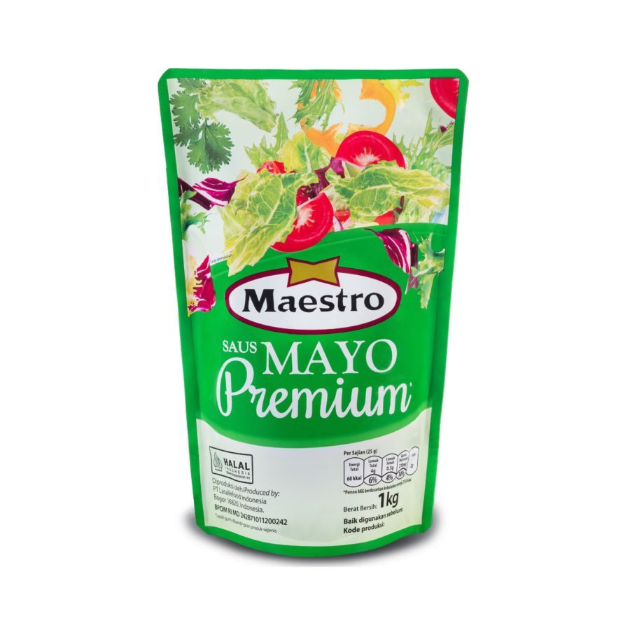 

Maestro Mayones Mayonnaise Saus Mayo Premium 1kg