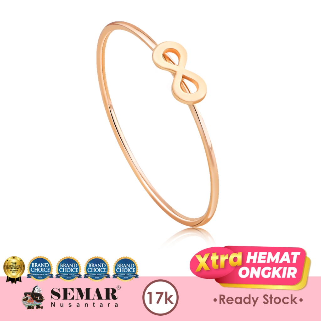 Cincin Emas Delia Infinity Gold 17K Semar Nusantara