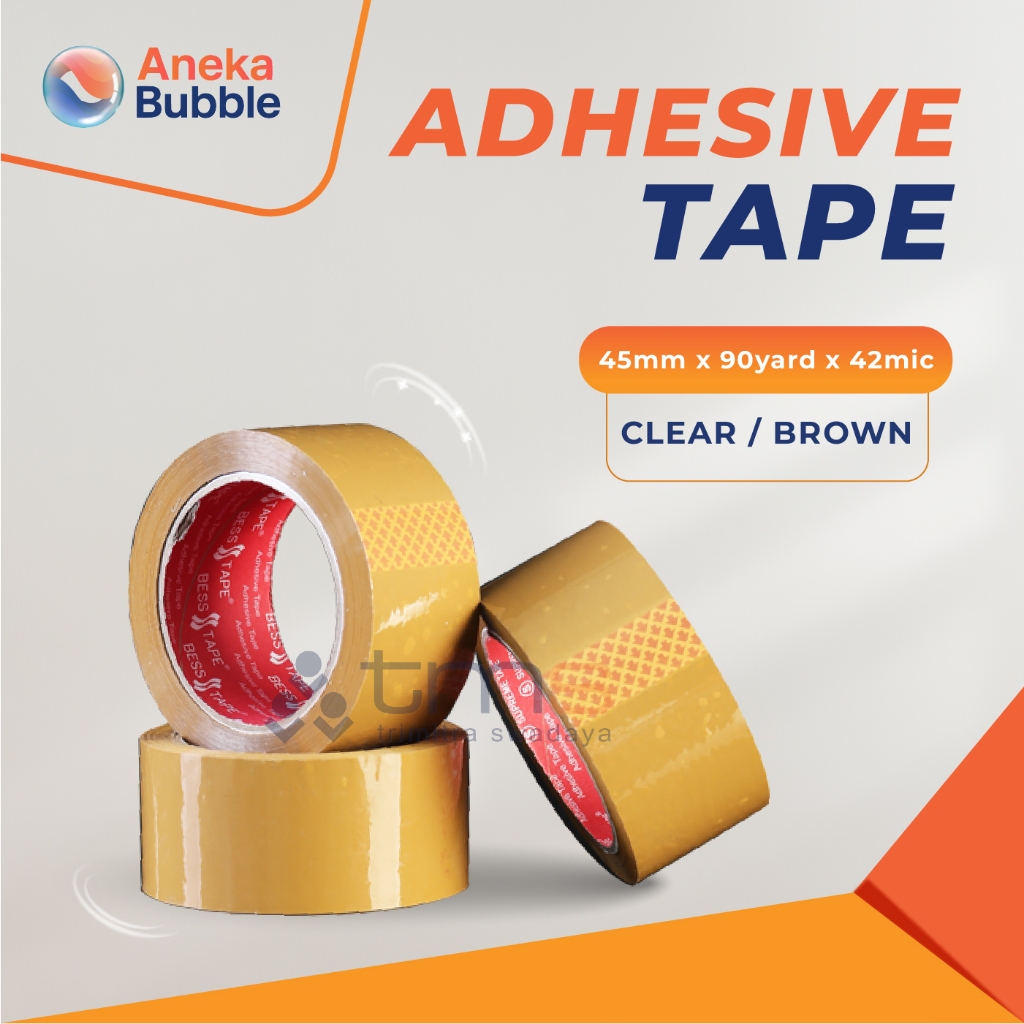 

Lakban Supreme Merah 45mm x 90y - Bening - ECER 3 Roll