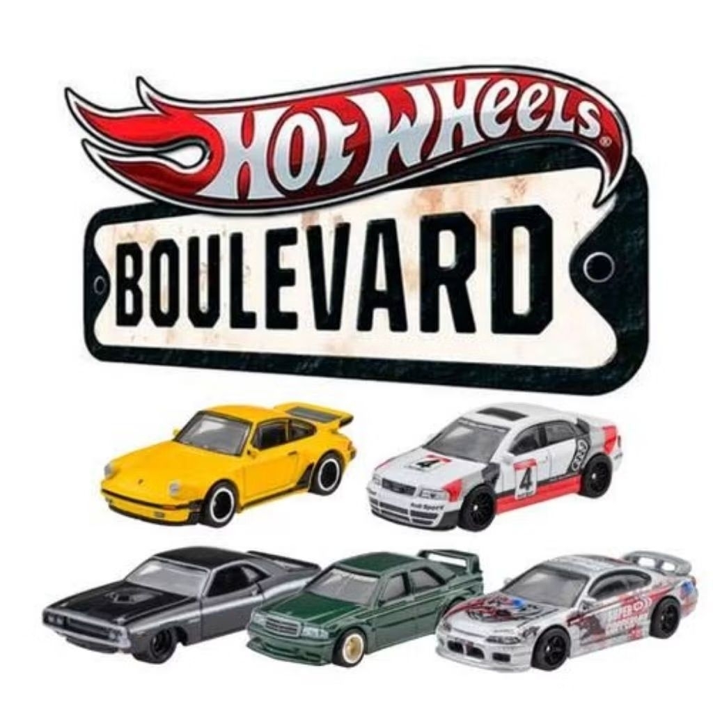 Hot Wheels Premium Boulevard Series - 91 BMW M5, Maserati MC20, Mercedes Benz CLK 63 AMG