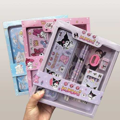 

Satu Set Alat Tulis & Kotak Pensil Karakter Sanrio Anak Lucu