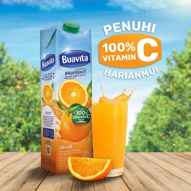 

BUAVITA Orange 1L/ Minuman Sari Buah Jeruk