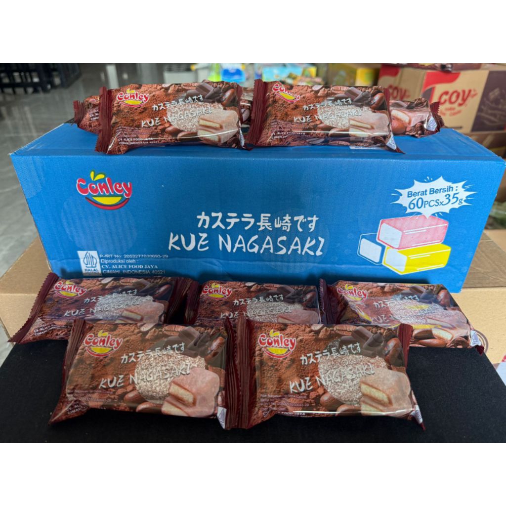 

Kue Nagasaki Conley Kue Bolu dilapisi Mochi yang Lezat