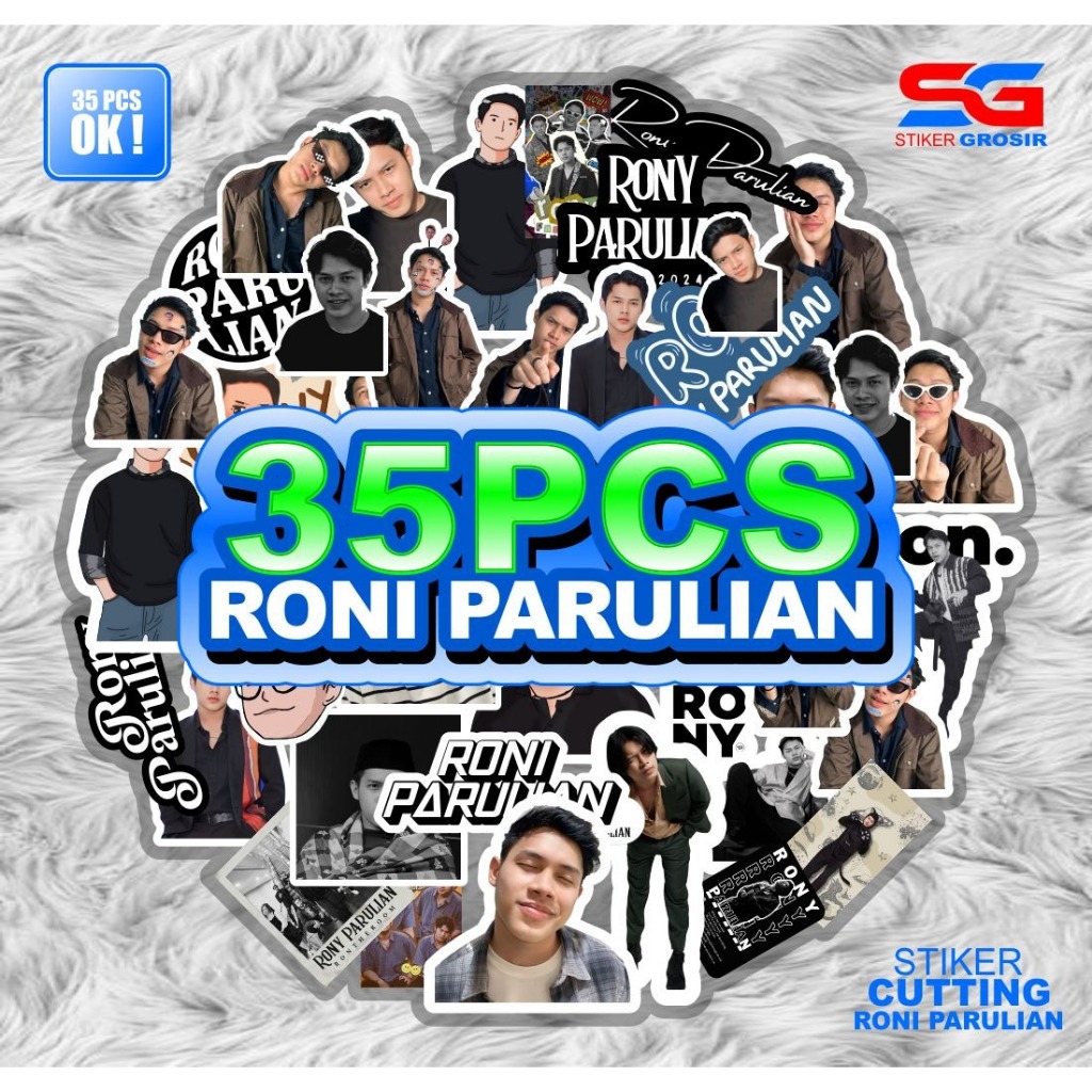

35pcs stker musisi Rony Parulian sudag terpotong