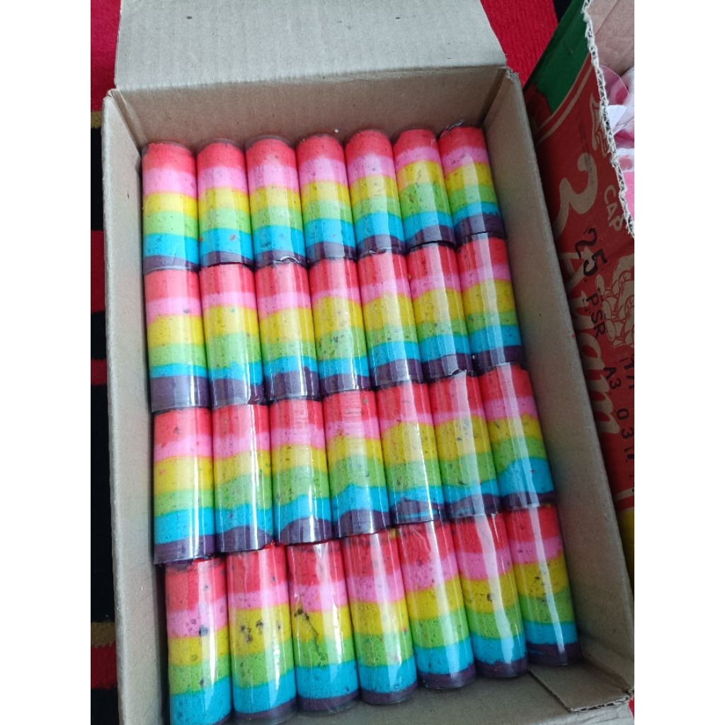 

Roll Rainbow cake / Aneka jajan pasar / Catering jember / jajanpasarjember78