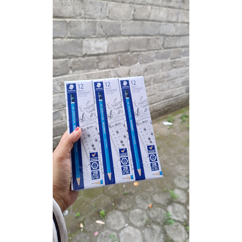 

PAKET HEMAT [6 PACK] PENSIL 2B STAEDTLER / STAEDLER MARS LUMOGRAPH BLACK PENCIL 2B