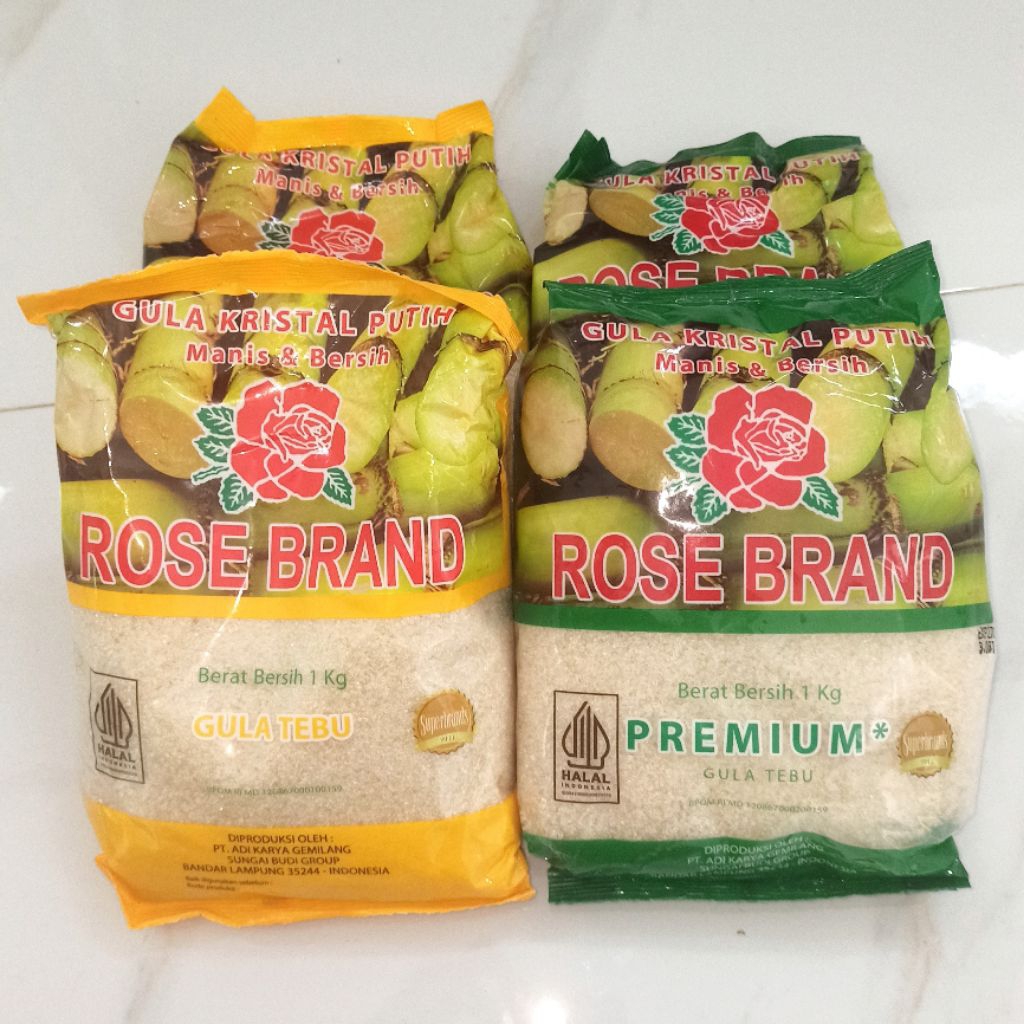 

GULA PASIR ROSE BRAND 1KG KUNING DAN HIJAU