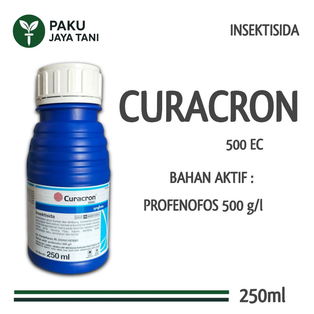 CURACRON 500 EC - 250ml | INSEKTISIDA KONTAK PENGENDALIAN LALAT BUAH | OBAT ULAT | OBAT KEMBUNG BUAH