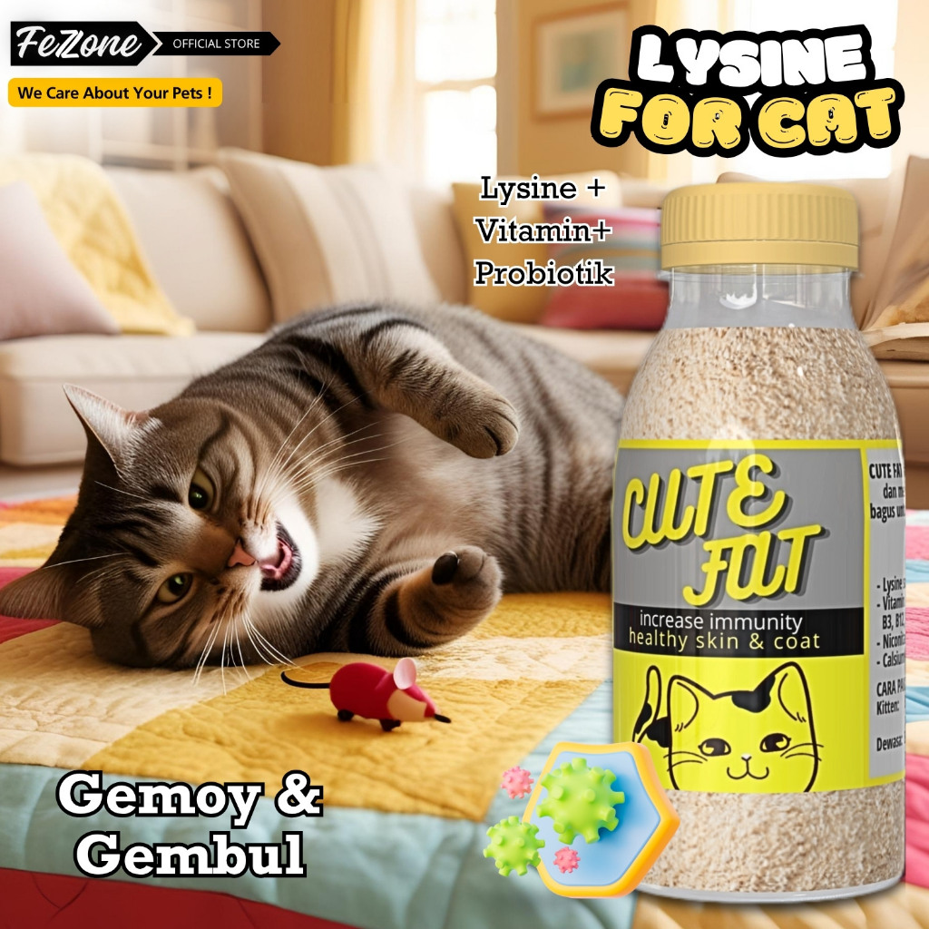 VITAMIN KUCING PENGGEMUK KUCING VITAMIN BULU KUCING CUTE FAT FEZONE