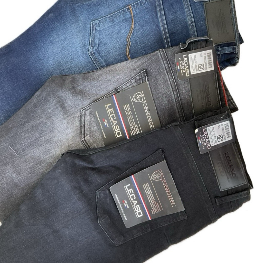 Celana levis pria Lecaso model sobek-sobek