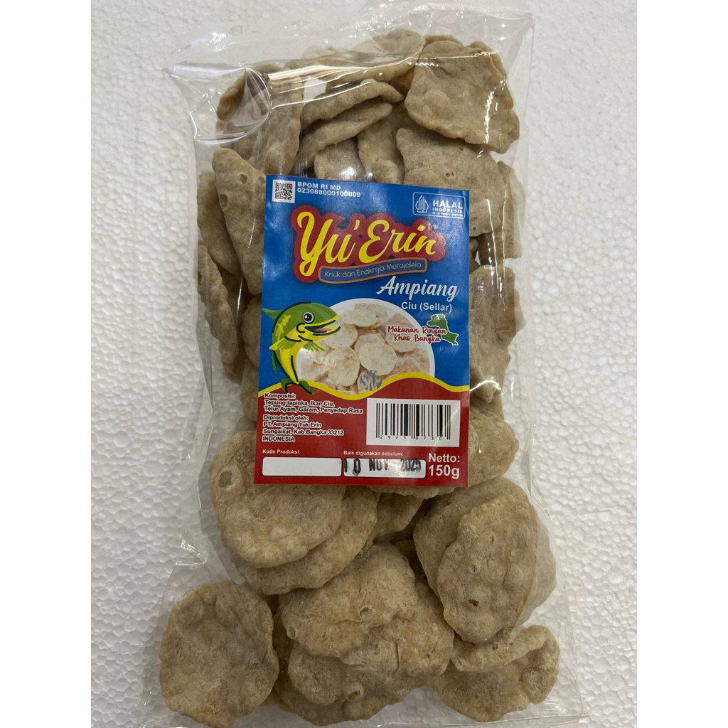 

kerupuk ampiang Ciu produksi yu Erin