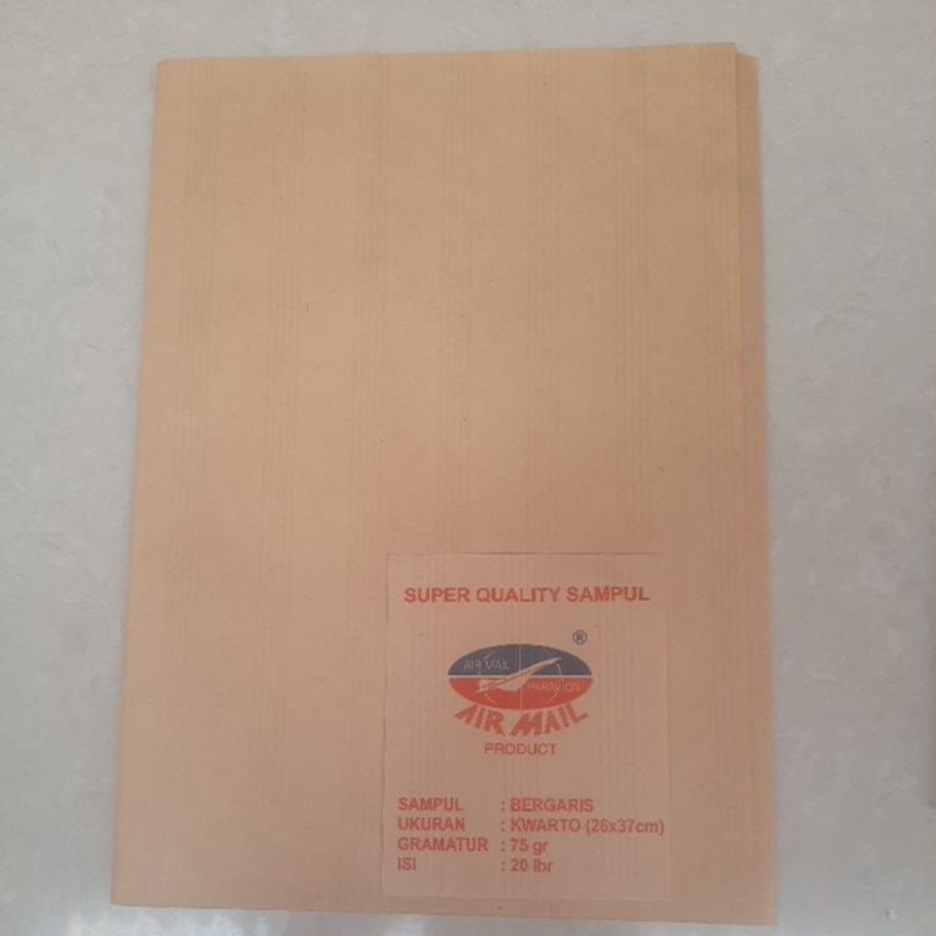 

Sampul buku kertas BERGARIS Quarto kwarto isi 20pcs