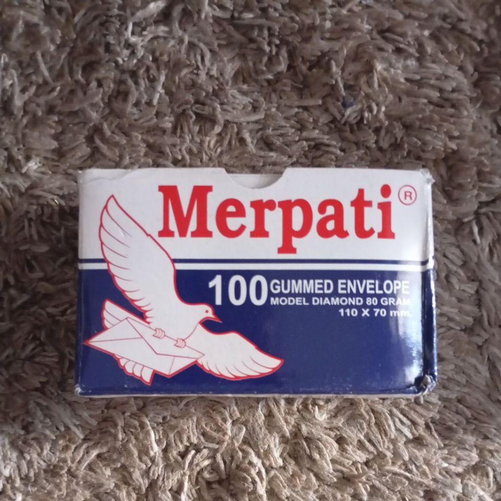 

amplop merpati 110 x 70 mm