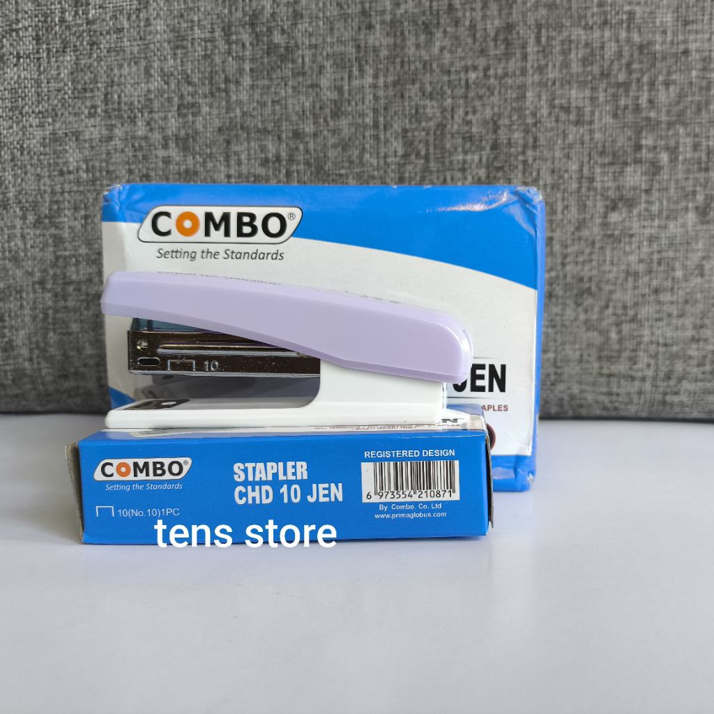 

Alat staples kecil Combo CHD 10 JEN ukuran 8.5x2x3.5 cm ungu