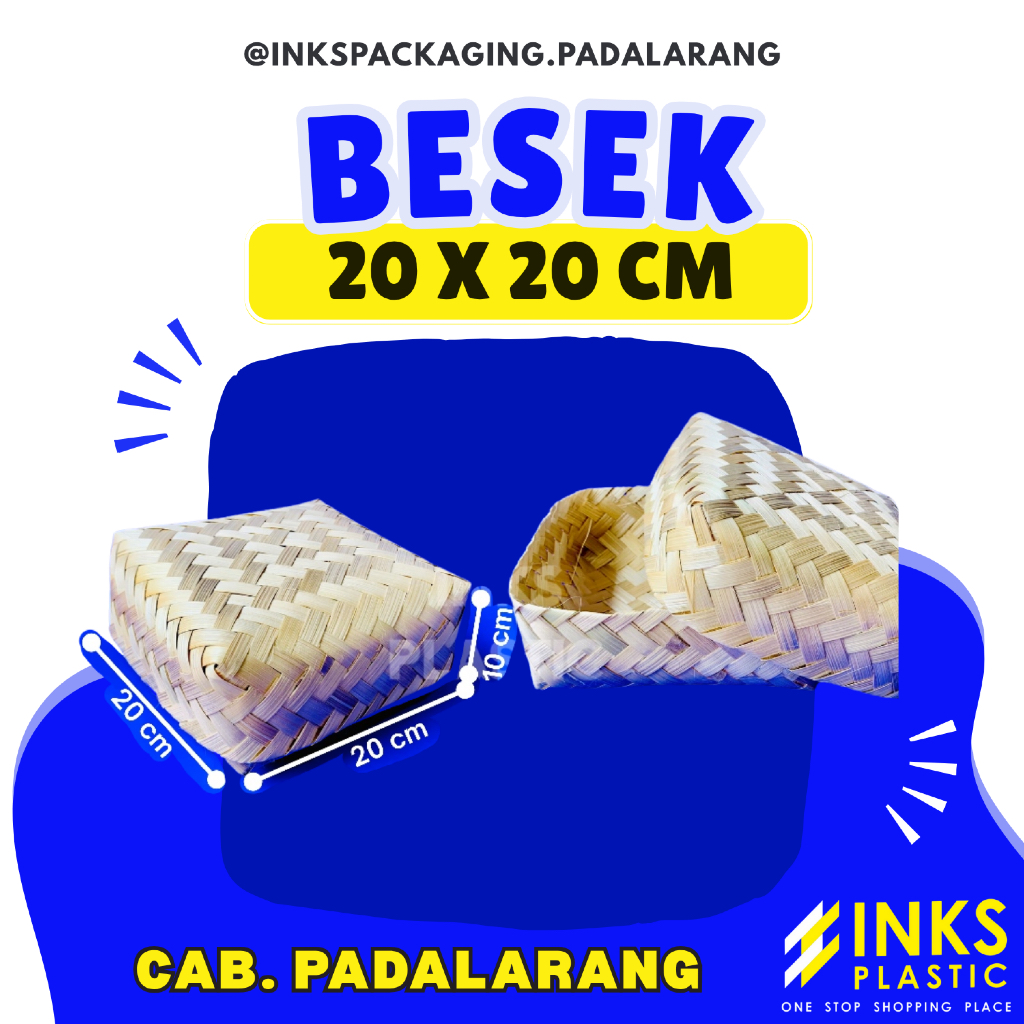 BESEK BAMBU 20 X 20
