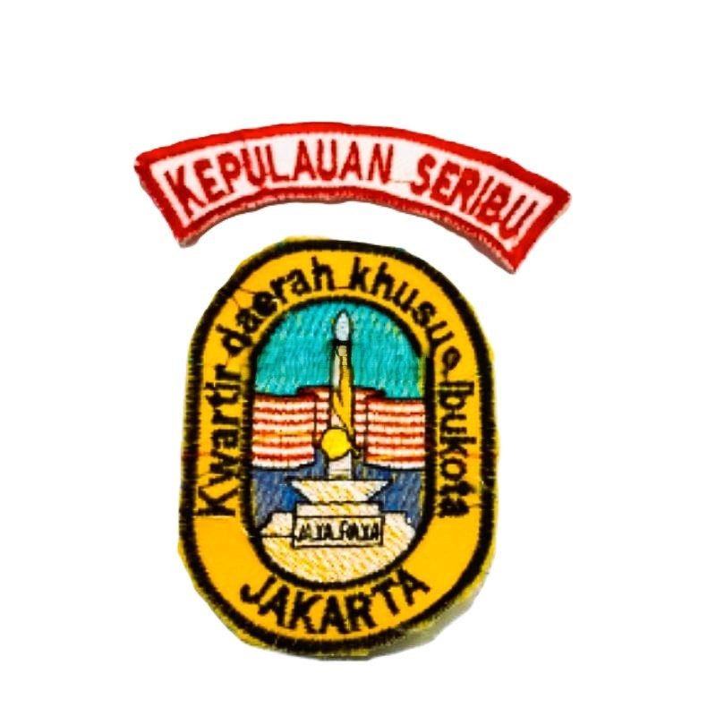 Bet Logo Kwarda Pramuka DKI Jakarta Bordir Tebal Rapi