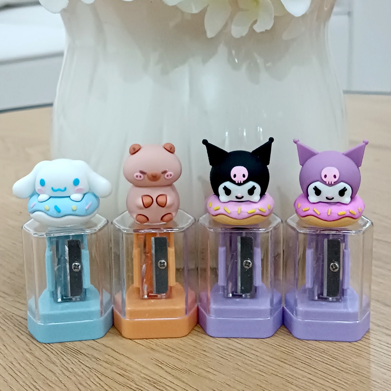 

ER Serutan Pensil Hexagon Acrylic motif Cinnamoroll Kuromi Capybara