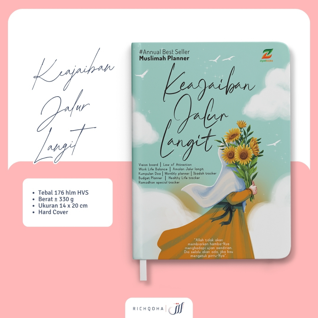 

Buku diary aesthetic journal book planner catatan jurnal harian Muslimah Planner Ziyadbooks Official
