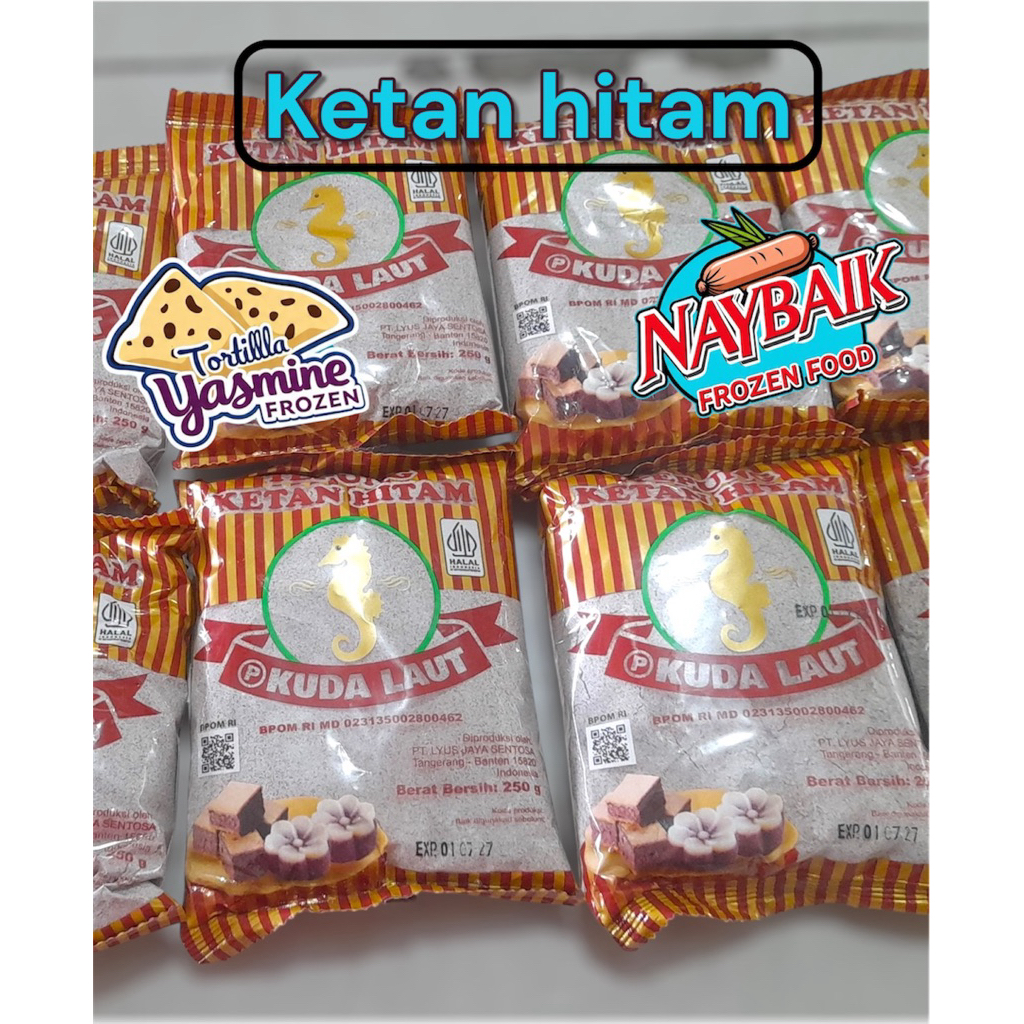 

tepung ketan hitam kuda laut 250gr