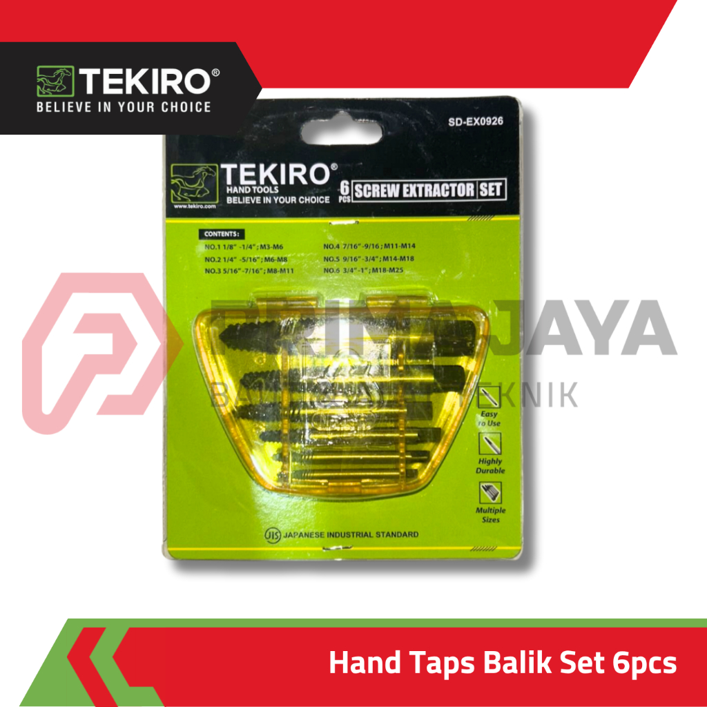 HAND TAPS BALIK / TAP ULIR SET 6 PCS TEKIRO
