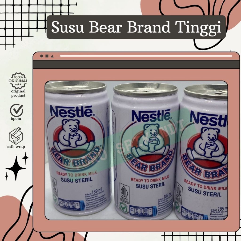

Susu Bear Brand Tinggi per kaleng