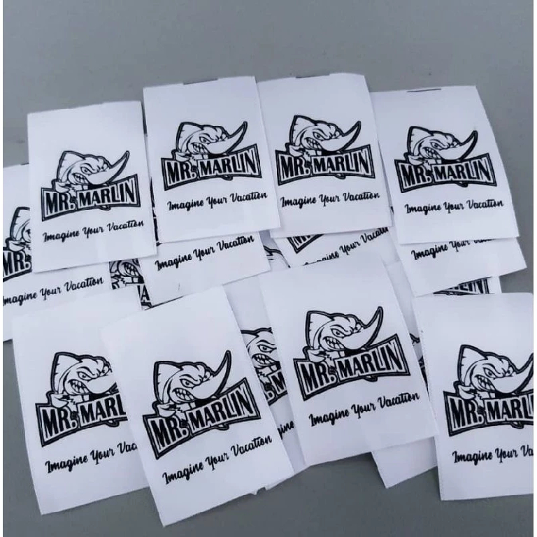 

label satin hitam premium tebal lebar 4cm minimal 500pcs